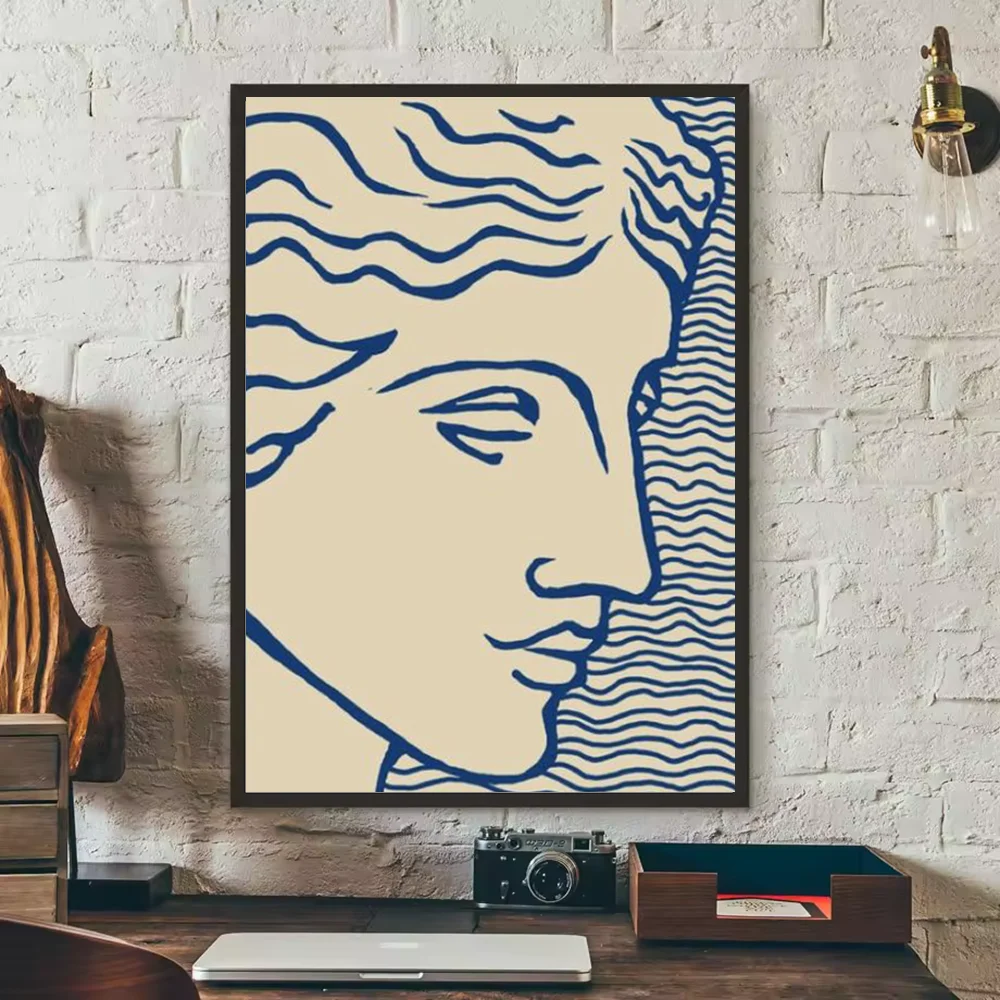 abstract matisse flower human body Poster HD art sticky wall waterproof home living room bedroom bar aesthetic decoration