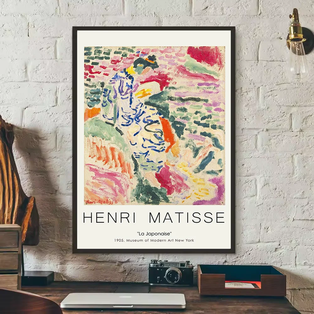 abstract matisse flower human body Poster HD art sticky wall waterproof home living room bedroom bar aesthetic decoration