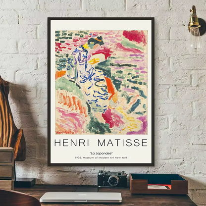 abstract matisse flower human body Poster HD art sticky wall waterproof home living room bedroom bar aesthetic decoration