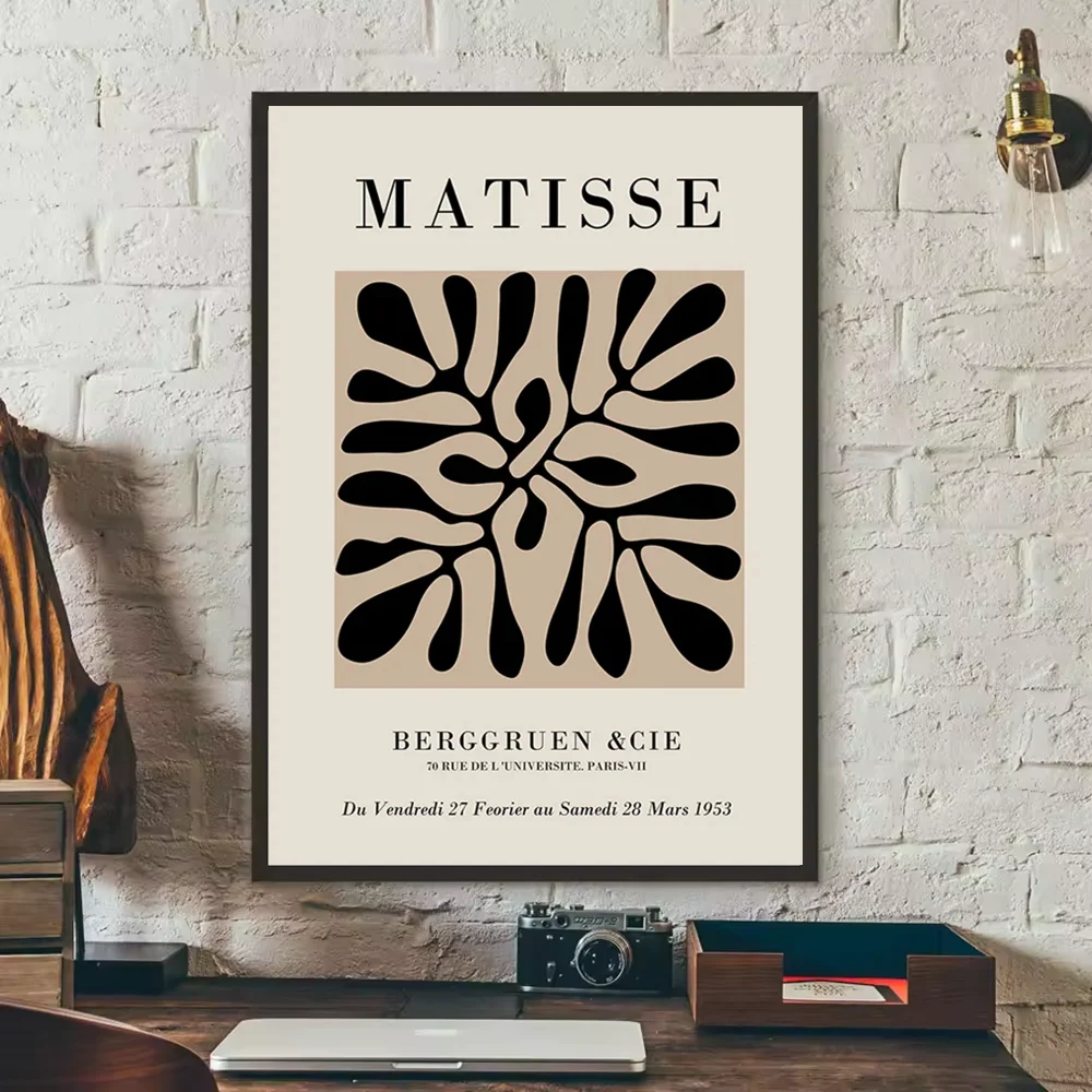 abstract matisse flower human body Poster HD art sticky wall waterproof home living room bedroom bar aesthetic decoration