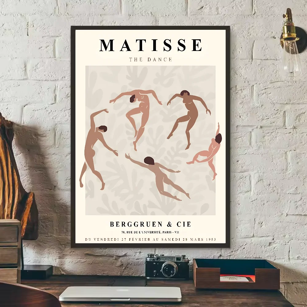 abstract matisse flower human body Poster HD art sticky wall waterproof home living room bedroom bar aesthetic decoration