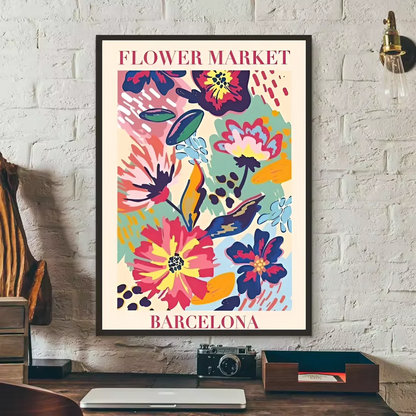 abstract matisse flower human body Poster HD art sticky wall waterproof home living room bedroom bar aesthetic decoration