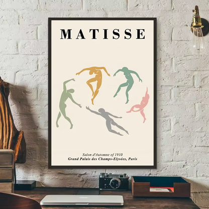 abstract matisse flower human body Poster HD art sticky wall waterproof home living room bedroom bar aesthetic decoration