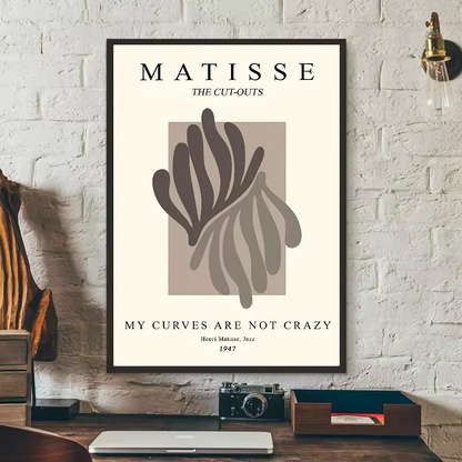 abstract matisse flower human body Poster HD art sticky wall waterproof home living room bedroom bar aesthetic decoration