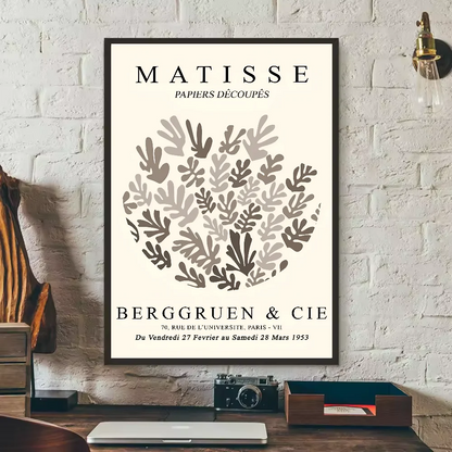 abstract matisse flower human body Poster HD art sticky wall waterproof home living room bedroom bar aesthetic decoration