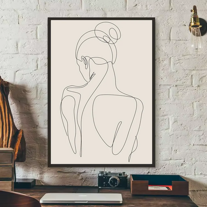 abstract matisse flower human body Poster HD art sticky wall waterproof home living room bedroom bar aesthetic decoration