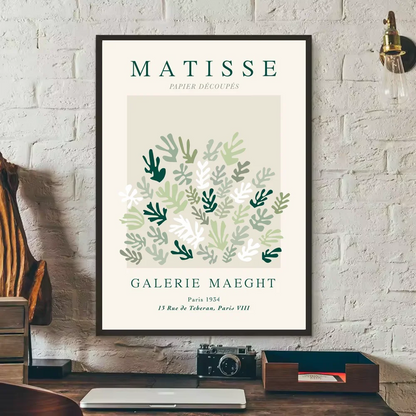 abstract matisse flower human body Poster HD art sticky wall waterproof home living room bedroom bar aesthetic decoration